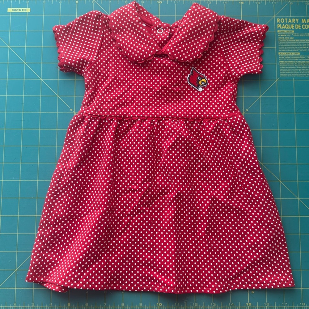 Louisville Cardinals baby girl dress.